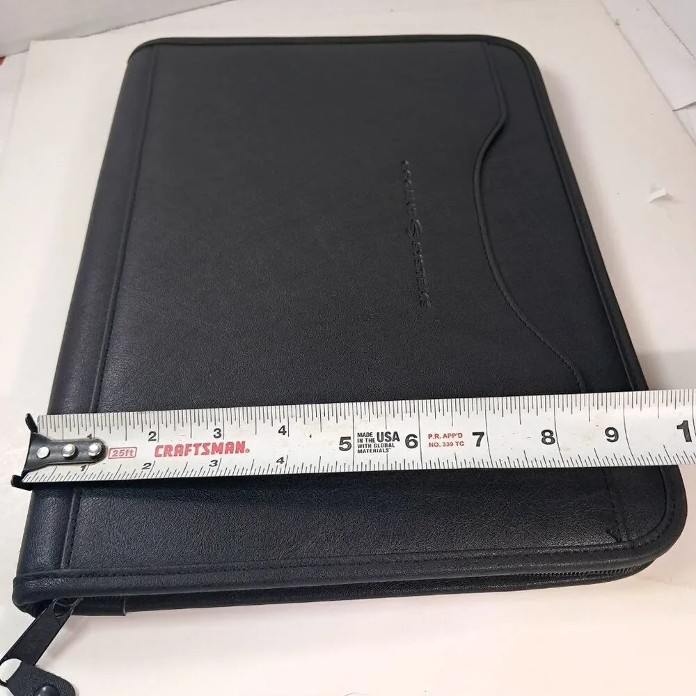 Cogent Systems planner organizer black zippered case office school‎ business